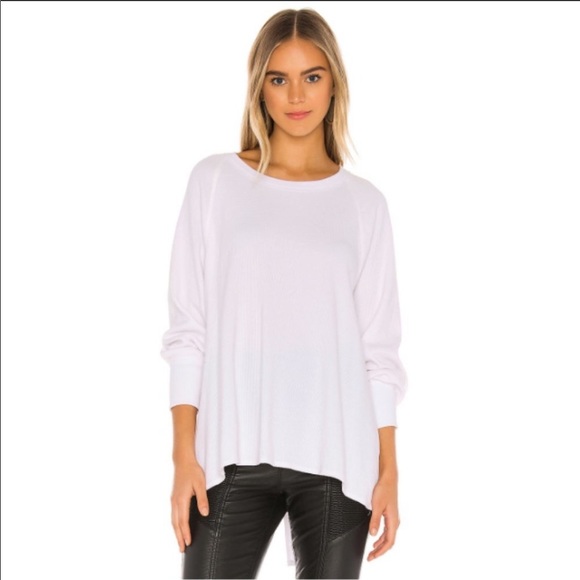 Free People Tops - Free people Amelia thermal top oversized white S